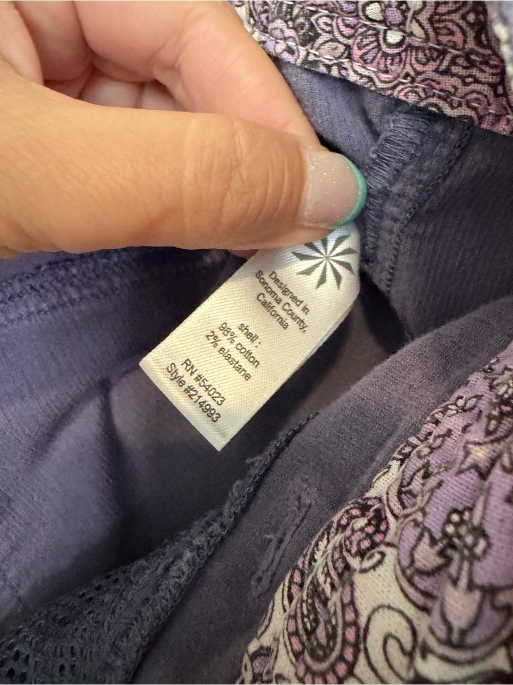 Athleta Corduroy Shorts in Navy Blue - Picture 5 of 5